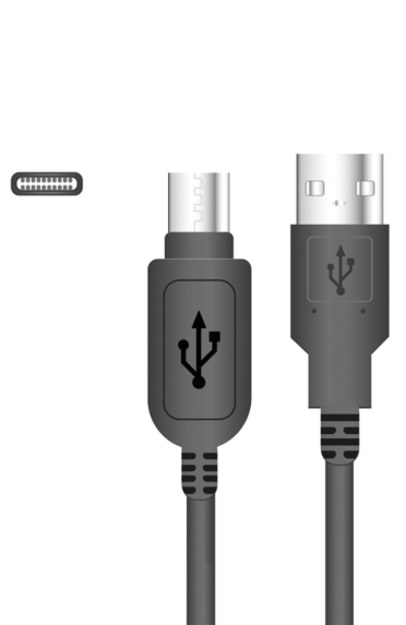 Кабель USB>USB Type-C із звуженим корпусом, 2A