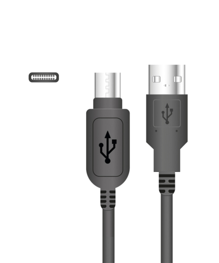 Кабель USB>USB Type-C із звуженим корпусом, 2A
