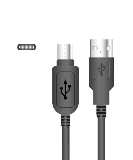 Кабель USB>USB Type-C із звуженим корпусом, 2A