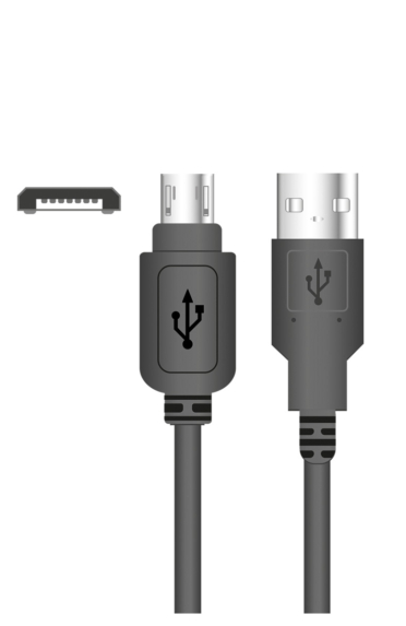 Кабель USB>micro-USB із звуженим корпусом, 1A